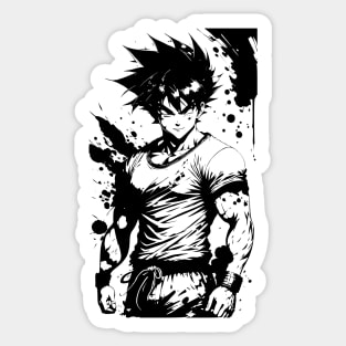 Fan Art Of Goku 03 Sticker